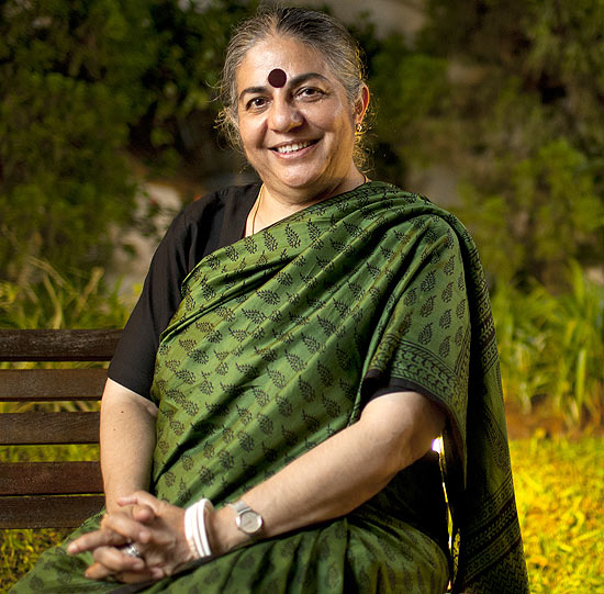 A ativista indiana Vandana Shiva, 59, que veio ao Brasil para fazer palestras sobre temas da Rio+20