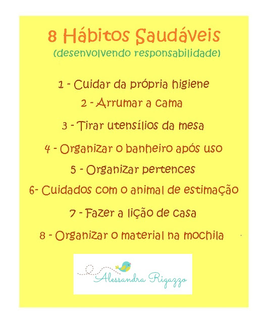 8 Hábitos Saudáveis para Crianças - Desenvolvendo Responsabilidade